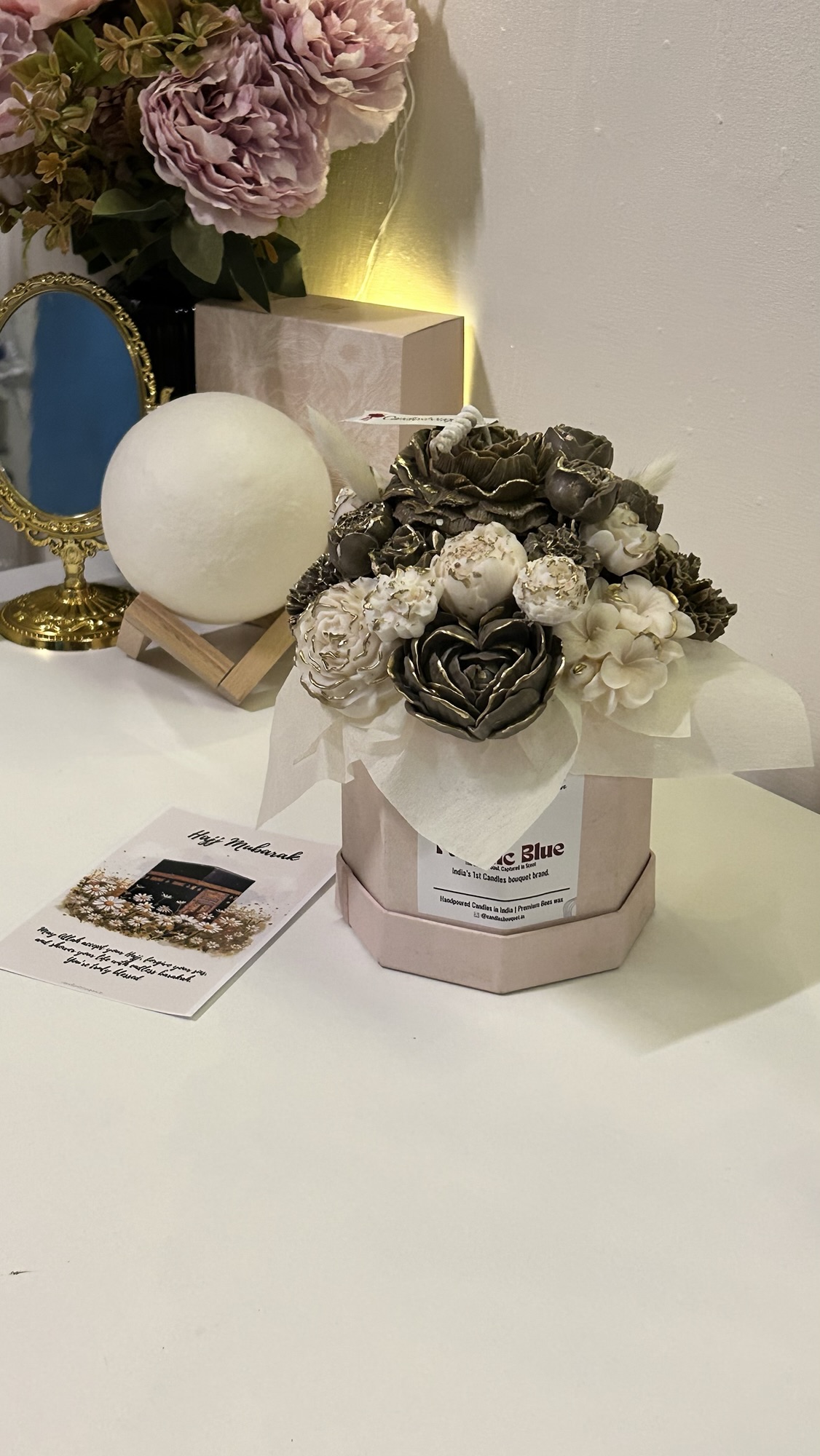 Hajj Mubarak Candle bouquet medium size Hajj Mubarak Candle bouquet medium size