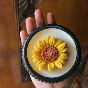 Shop Full Width Yellow Sunflower Candle jar (Corporate events gifting)